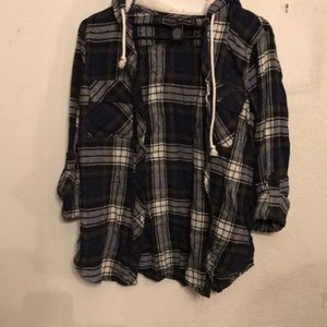 Flannel hoodie